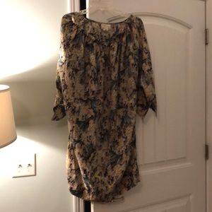 Anthropologie Rutzou sz 12 silk bug dress